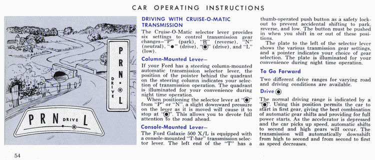 1965 Ford Owners Manual Page 32